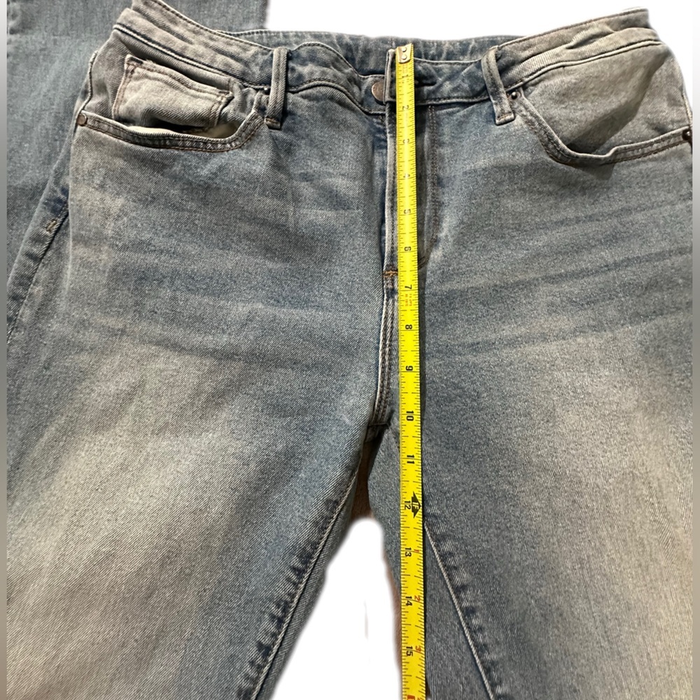 Anthropologie Womens Driftwood Kelly Light Blue Bootcut Jeans Size:32 - Picture 8 of 11